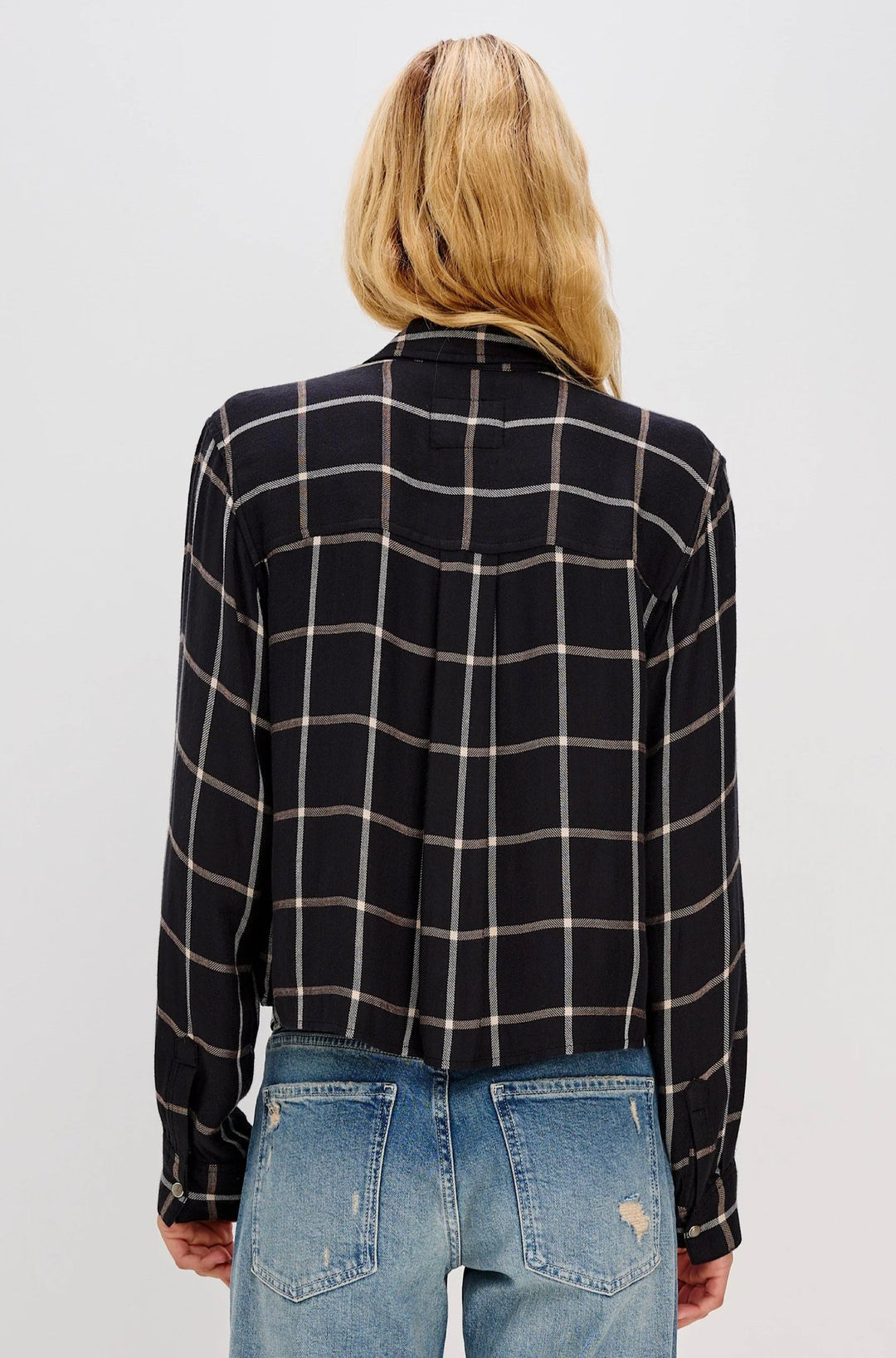 Malin Woven Top Onyx Sand Birch - obligato