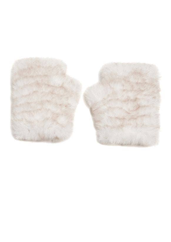 Mandy Mittens Ivory Multi: Ivory Multi / OS - obligato