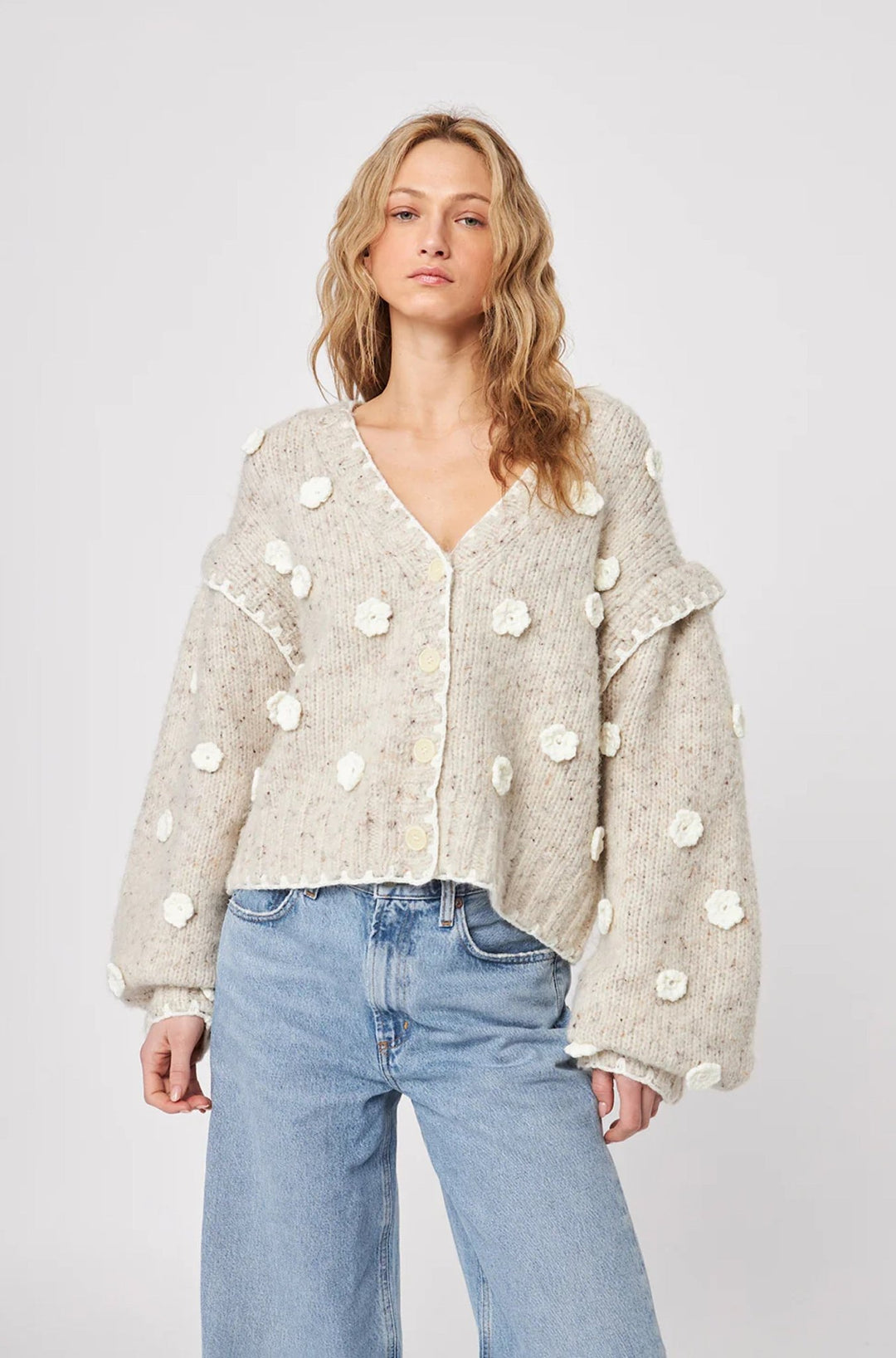 Marco Floral Cardigan in Tundra Flowers - obligato