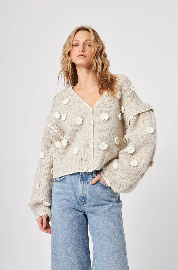 Marco Floral Cardigan in Tundra Flowers - obligato