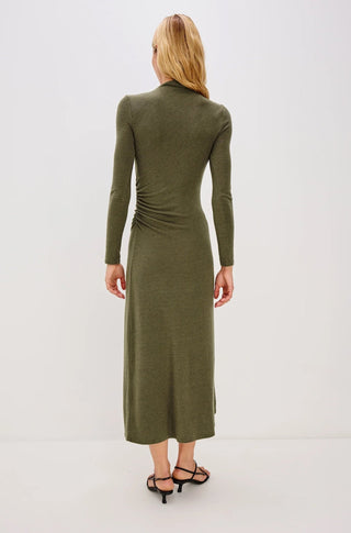 Margaret Dress in Heather Olive - obligato