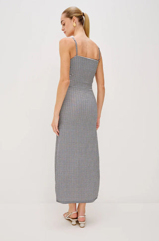 Mari Dress in Navy Gingham - obligato