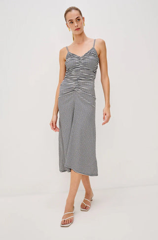 Mari Dress in Navy Gingham - obligato