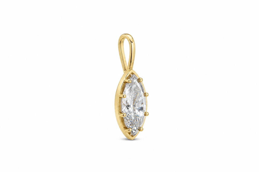 Marquise Bezel Charm - obligato