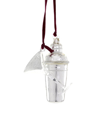 Martini and Shaker Glass Ornament - obligato