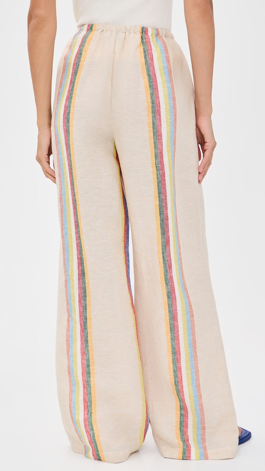 Mateo Linen Pant in Day Trip Stripe - obligato