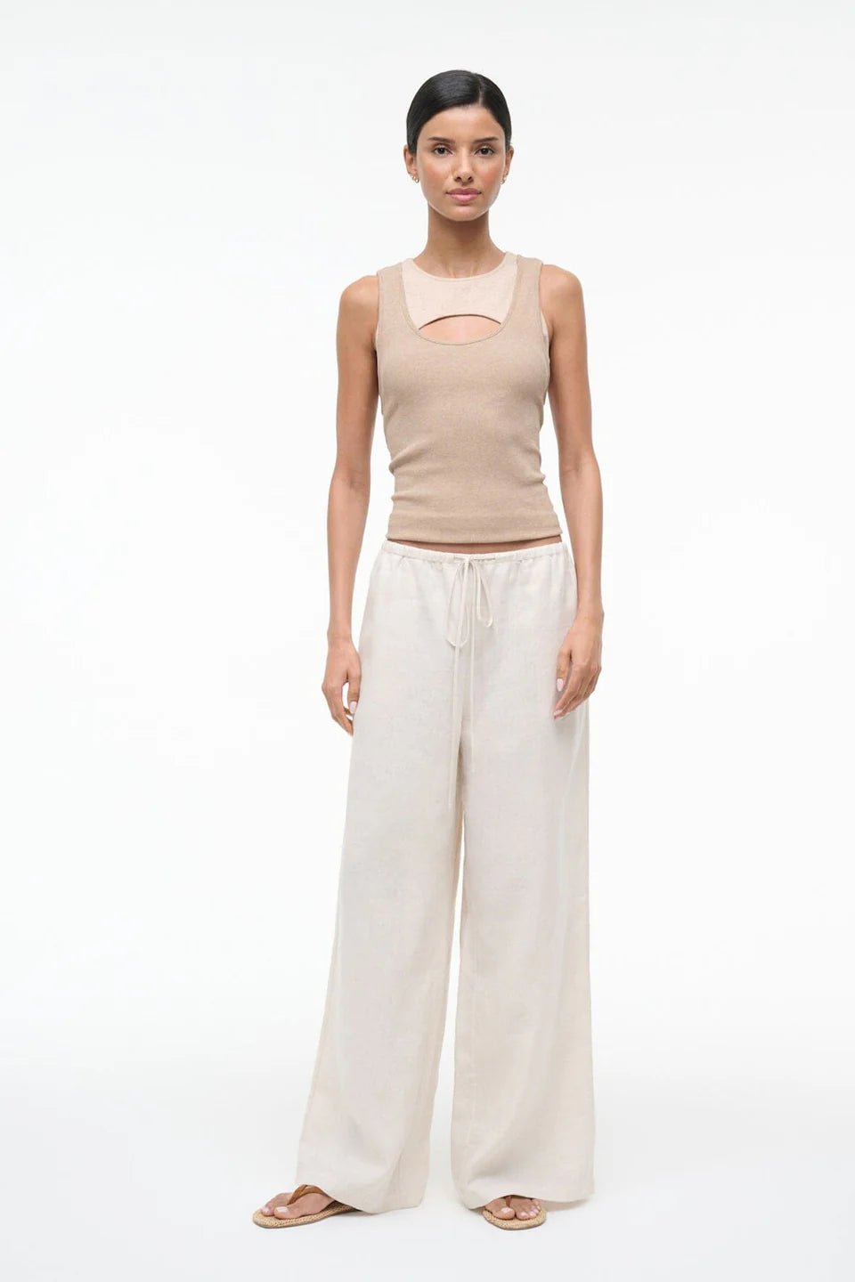 Mateo Linen Pant in Natural - obligato