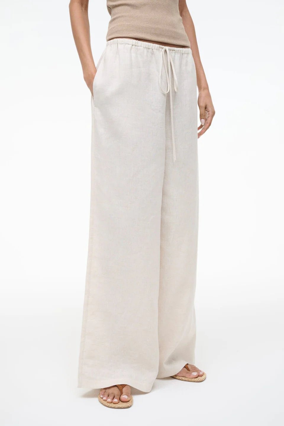 Mateo Linen Pant in Natural - obligato