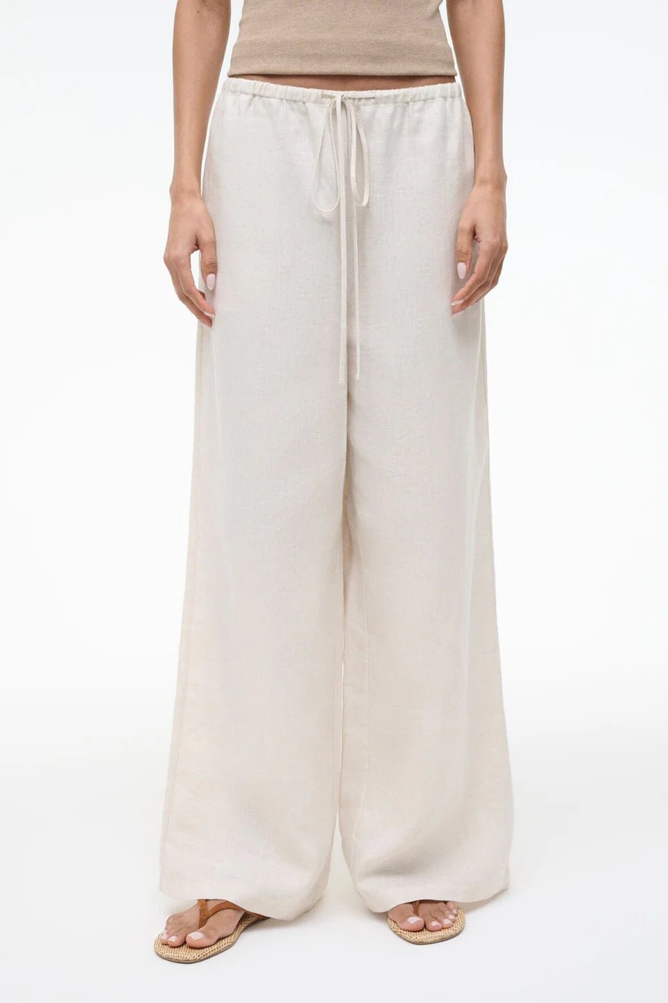 Mateo Linen Pant in Natural - obligato