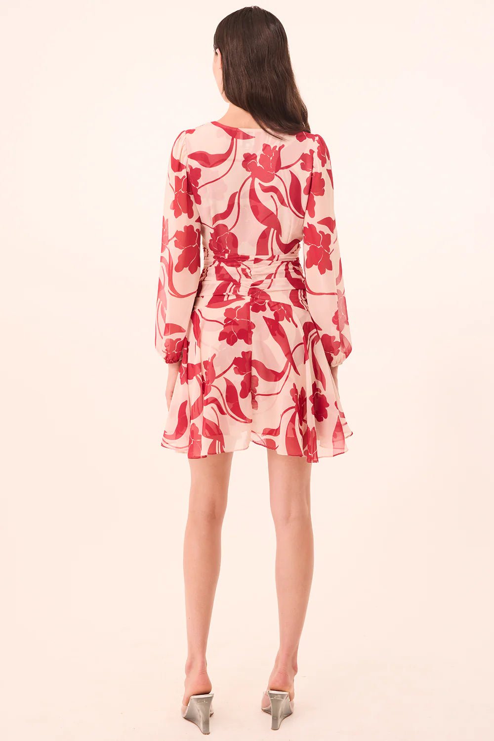 Megan Dress in Cherry Flora - obligato
