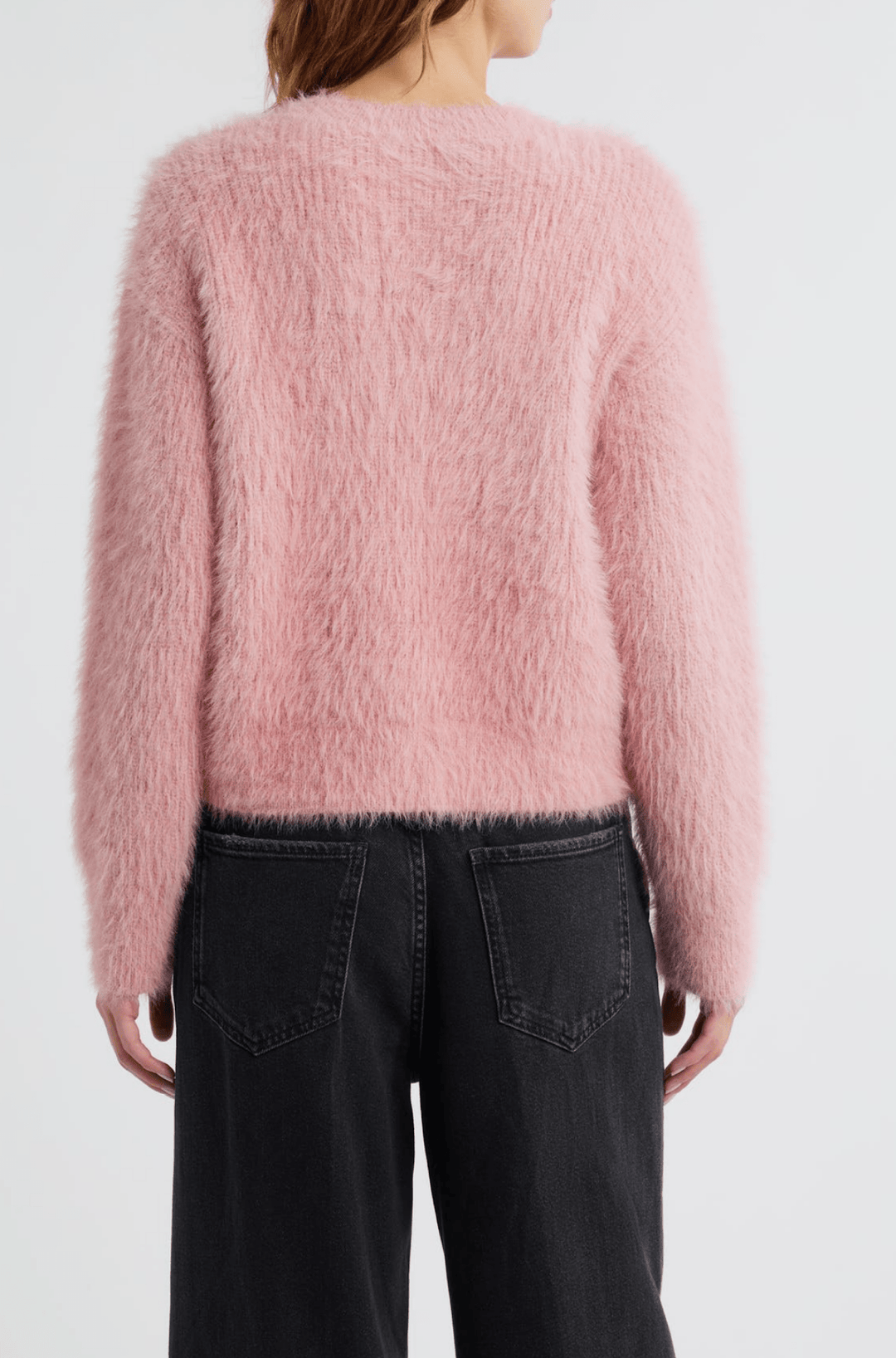 Melo Cardigan in Heather Pink - obligato
