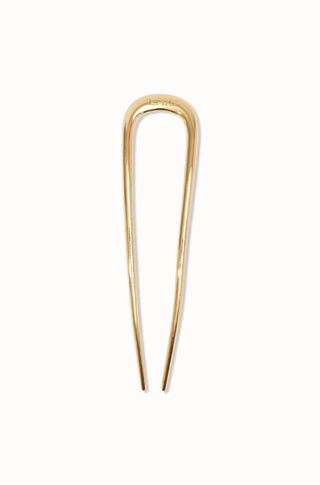 Metal French Hair Pin 1pc - Gold - obligato