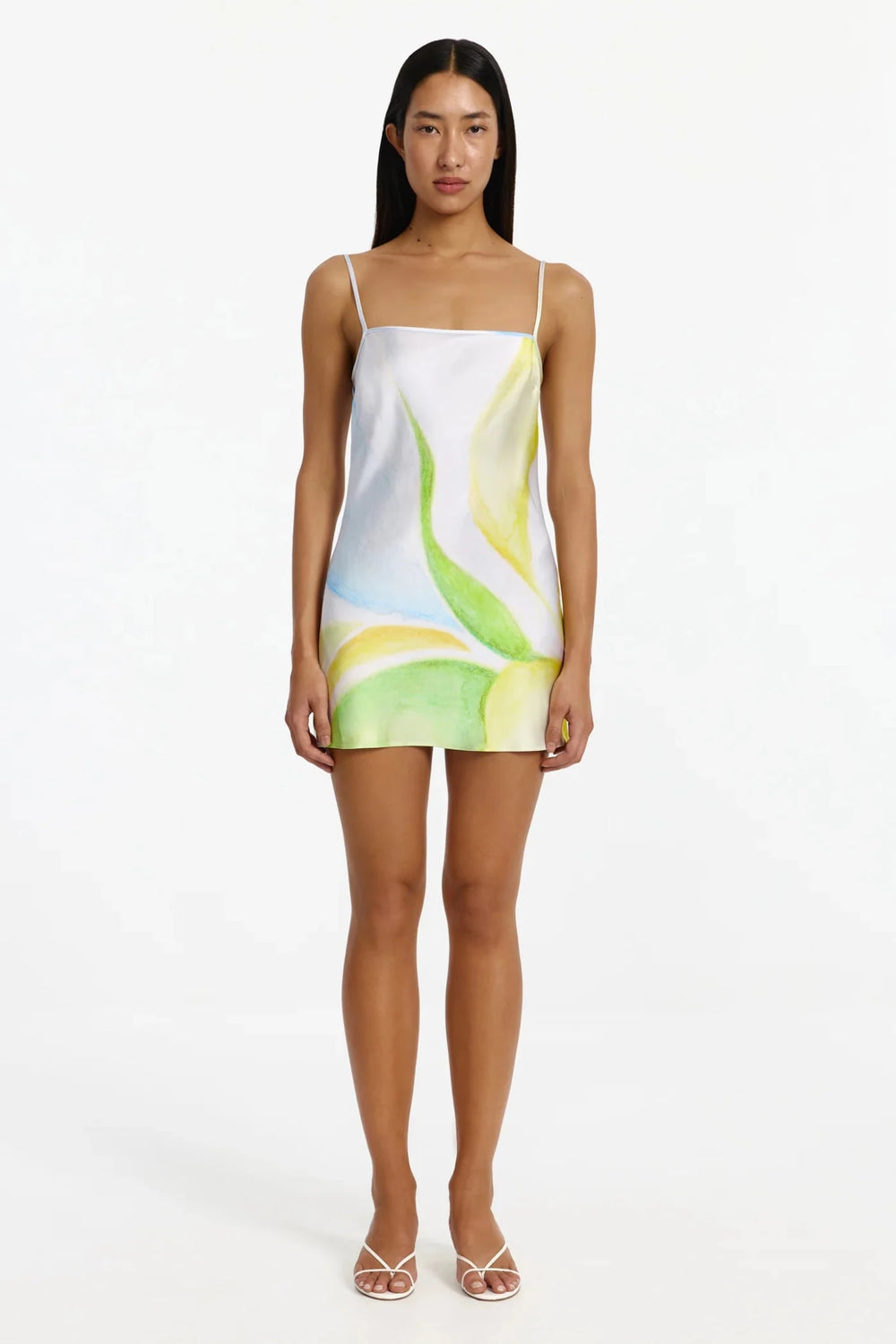 Milou Long Sleeve Dress in Seaglass Print - obligato
