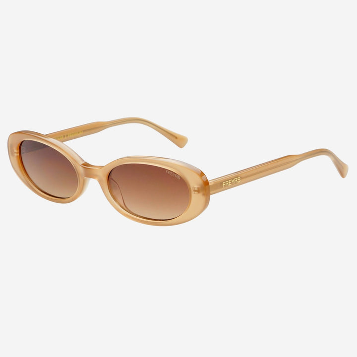 Mimi Acetate Oval Sunglasses : Sand - obligato