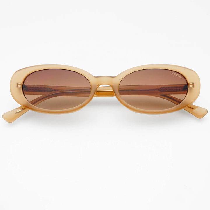 Mimi Acetate Oval Sunglasses : Sand - obligato