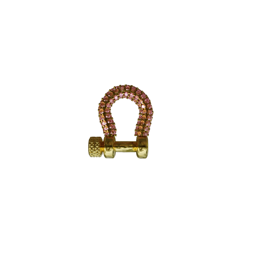 Mini Pink Gemstone Carabiner - obligato