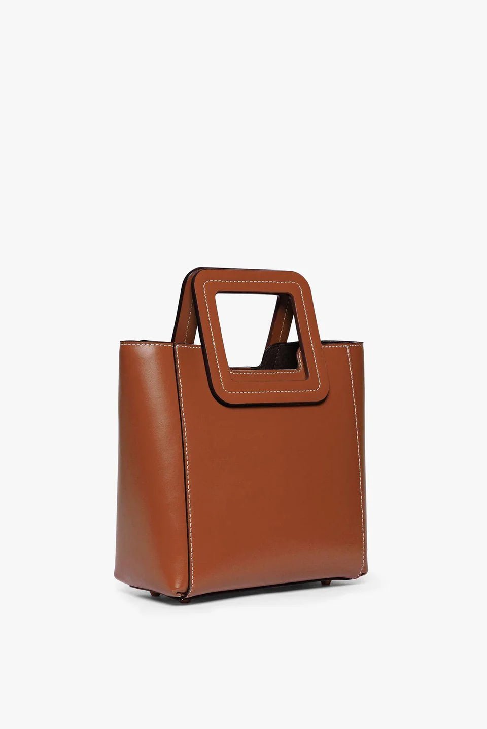 Mini Shirley Leather Bag in Tan - obligato