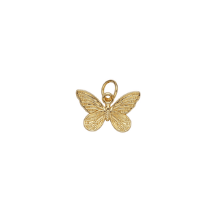 Mini Textured Butterfly Charm - obligato