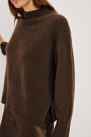 Miranda Sweater in Chocolate - obligato