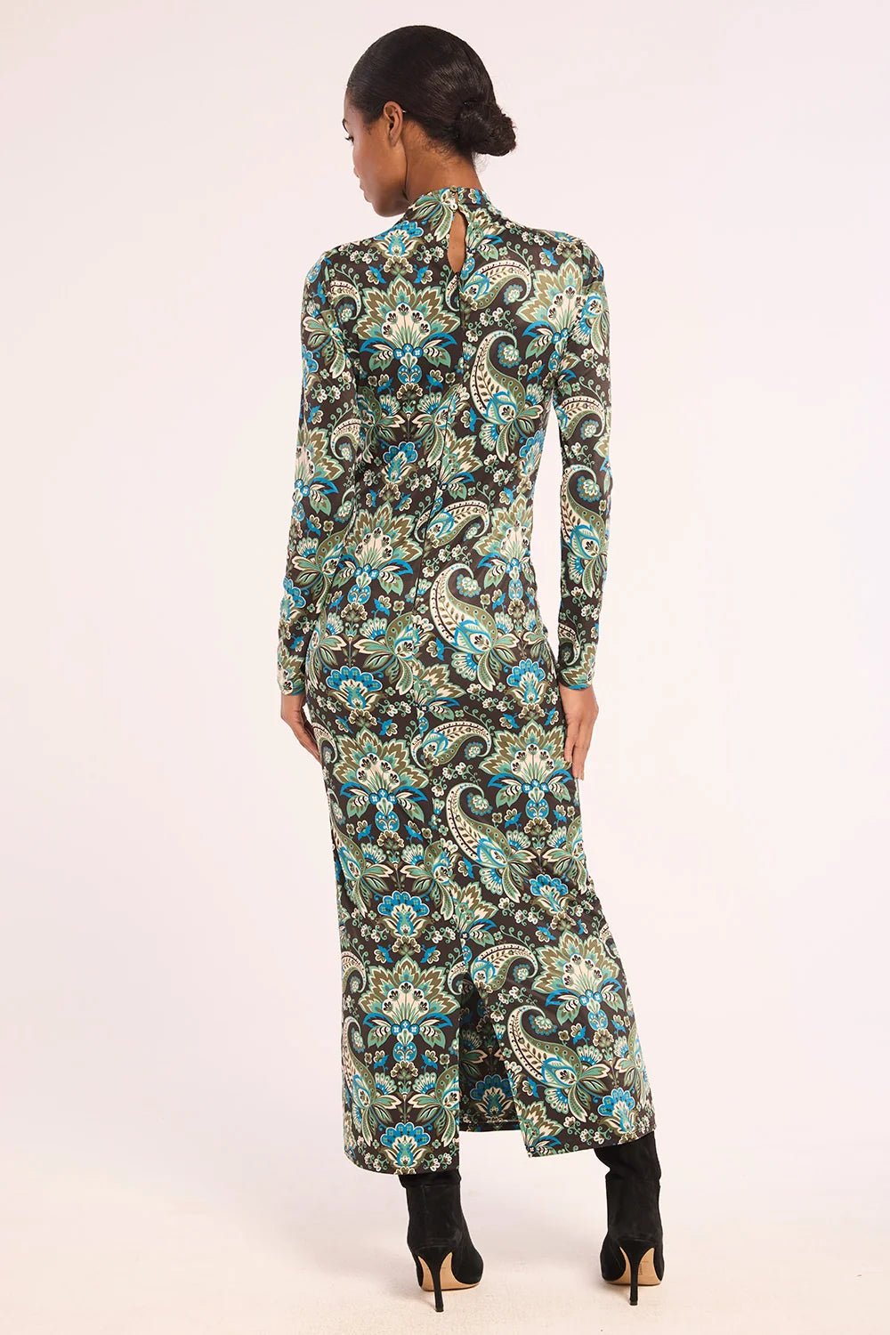 Mitra Dress in Reflective Chintz - obligato