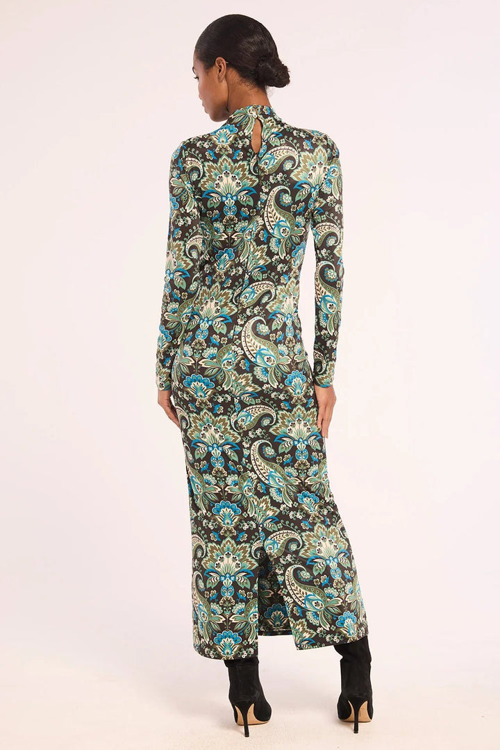 Mitra Dress in Reflective Chintz - obligato