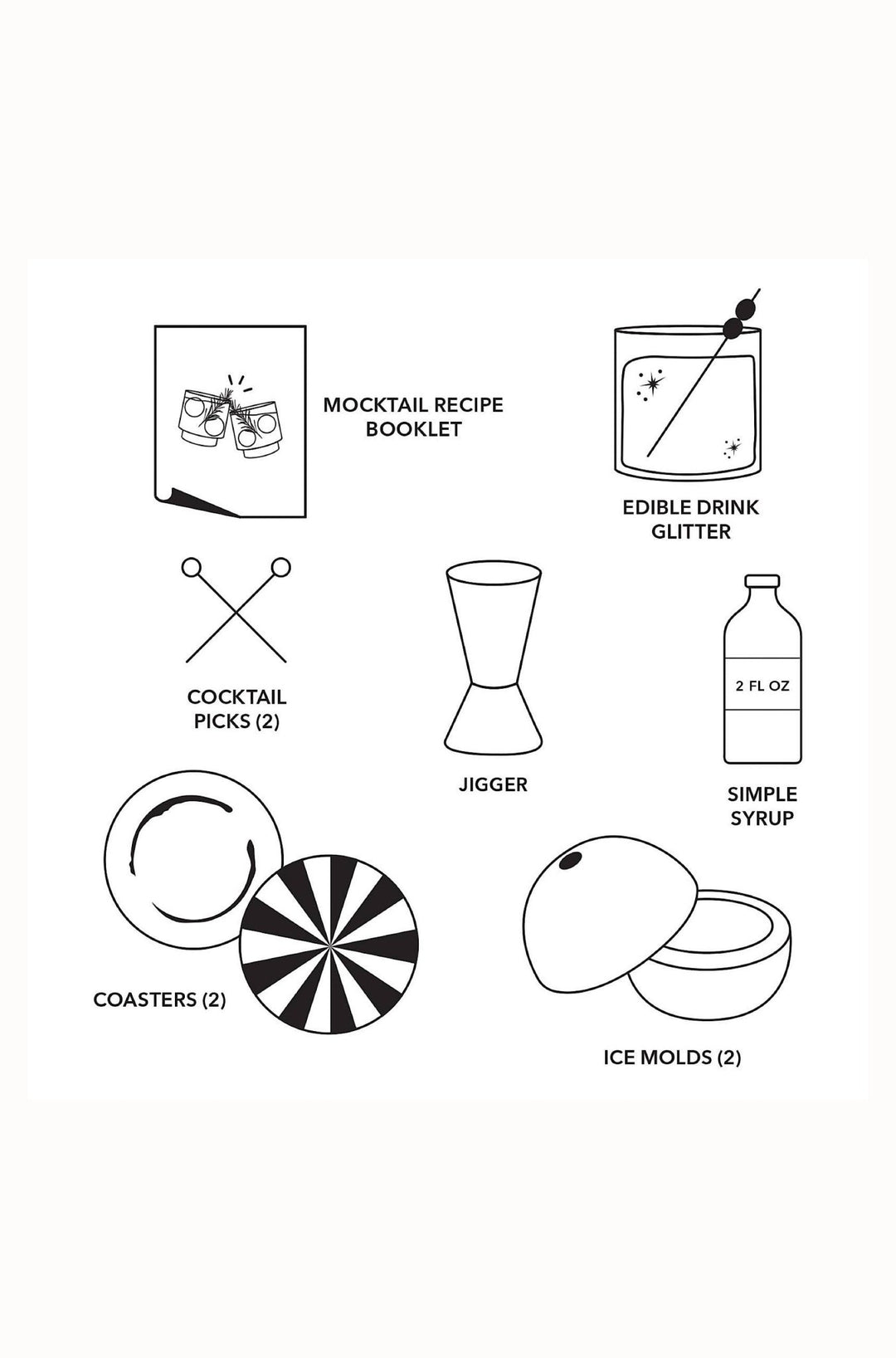 Mocktail Kit | Red, Holiday Gifts - obligato