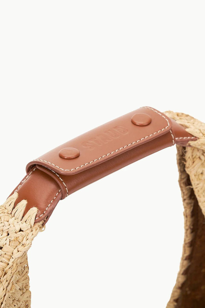 Moon Raffia Tote Bag in Natural/Tan - obligato
