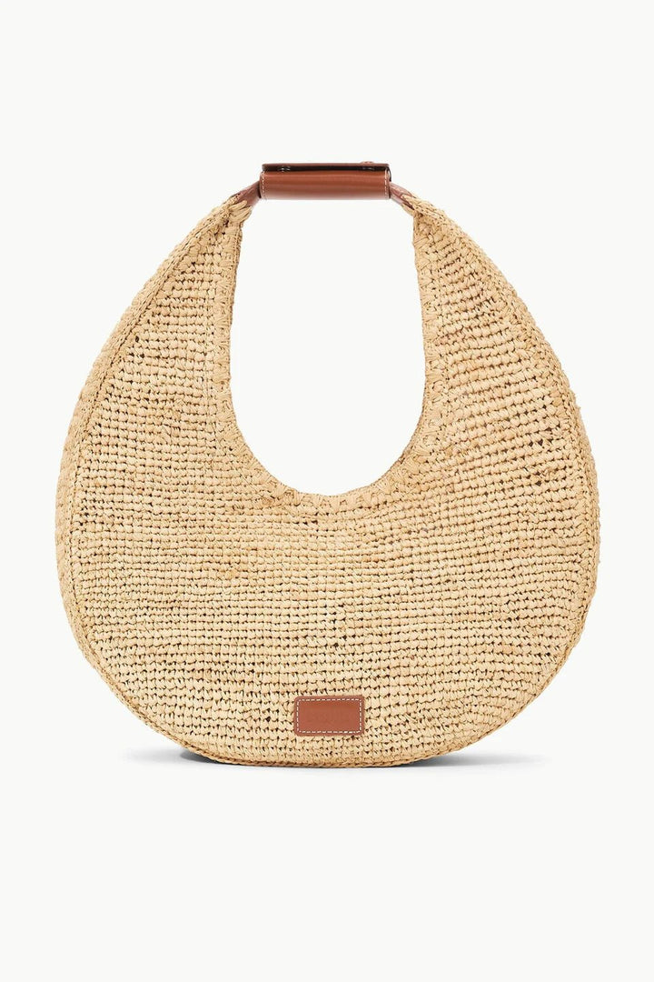 Moon Raffia Tote Bag in Natural/Tan - obligato