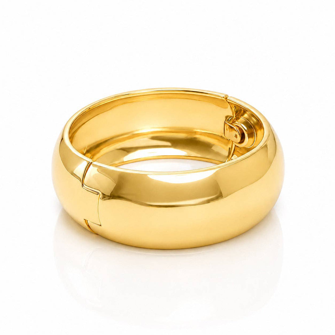 Muse Hinge Gold Bangle Bracelet - obligato