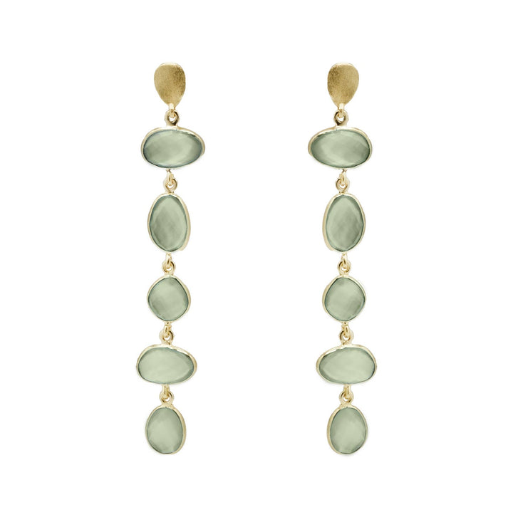 Nana Earrings: Blue topaz - obligato