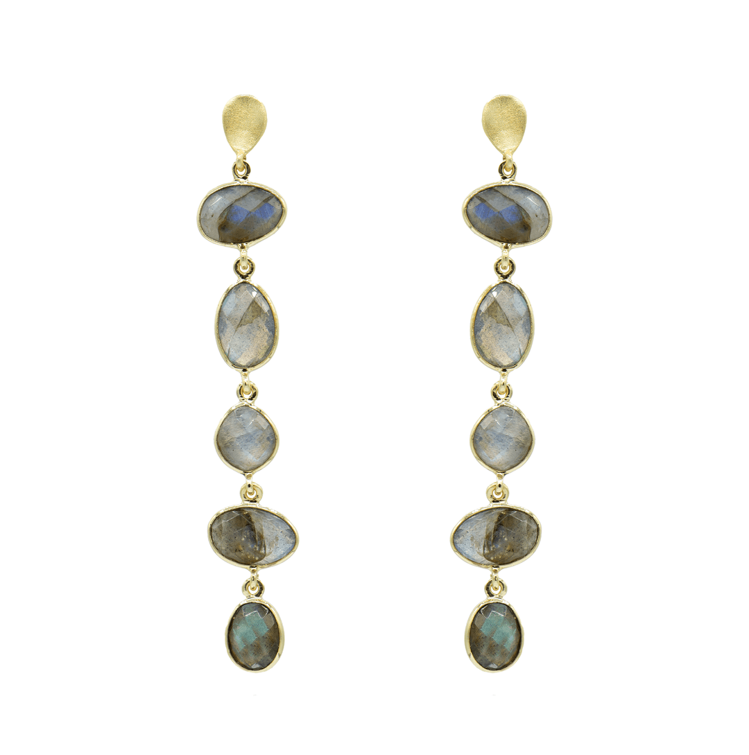 Nana Earrings: Blue topaz - obligato