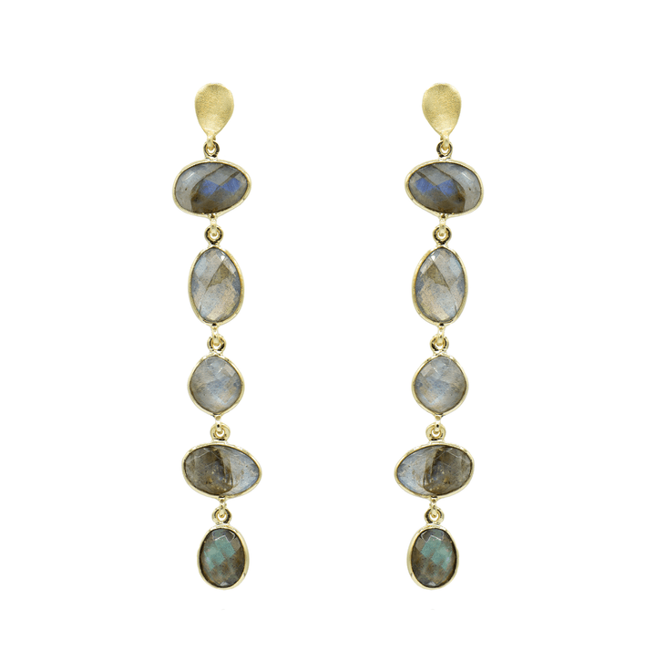 Nana Earrings: Blue topaz - obligato