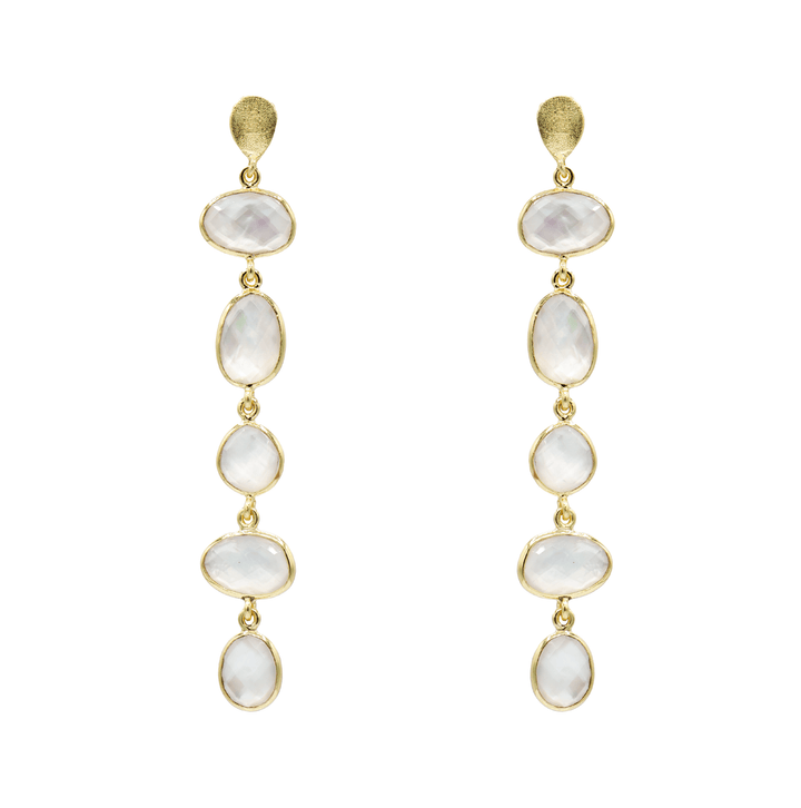 Nana Earrings: Blue topaz - obligato