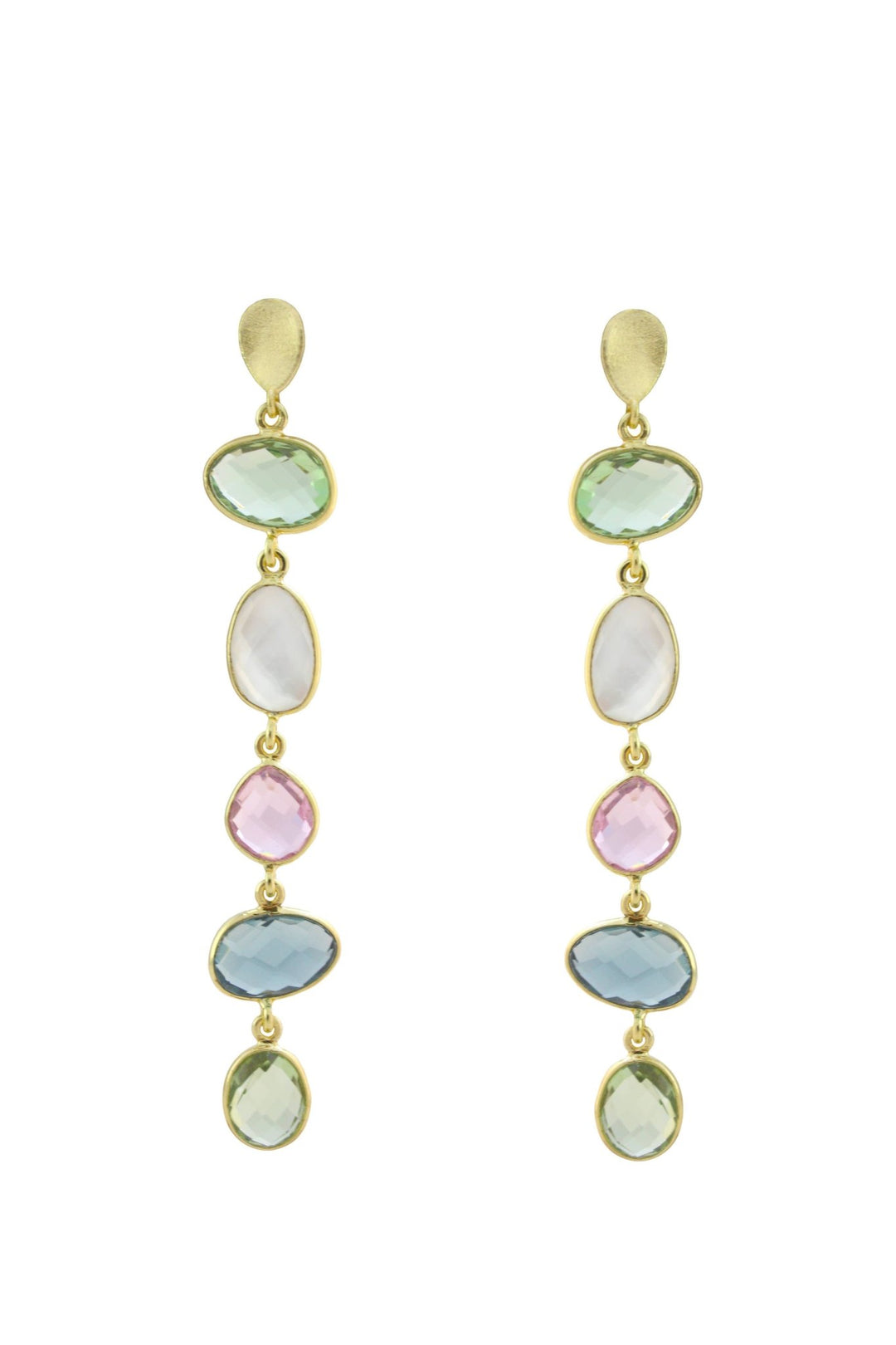 Nana Earrings: Blue topaz - obligato