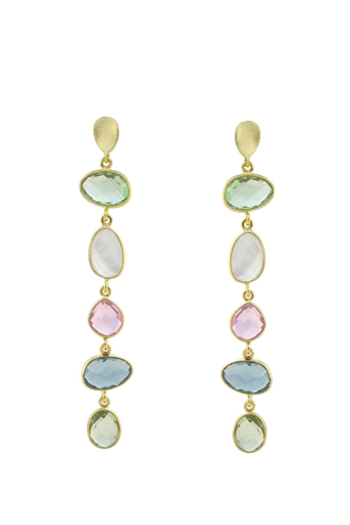 Nana Earrings: Blue topaz - obligato