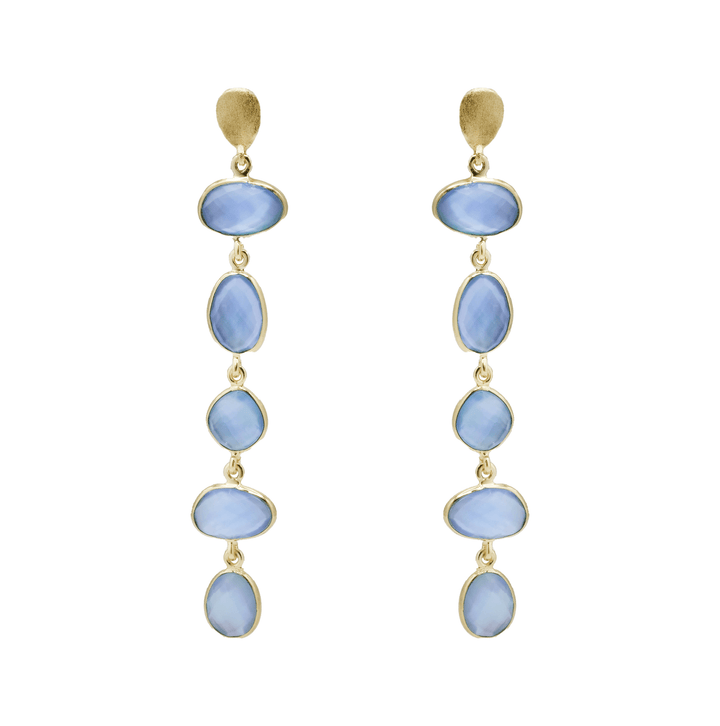 Nana Earrings: Blue topaz - obligato