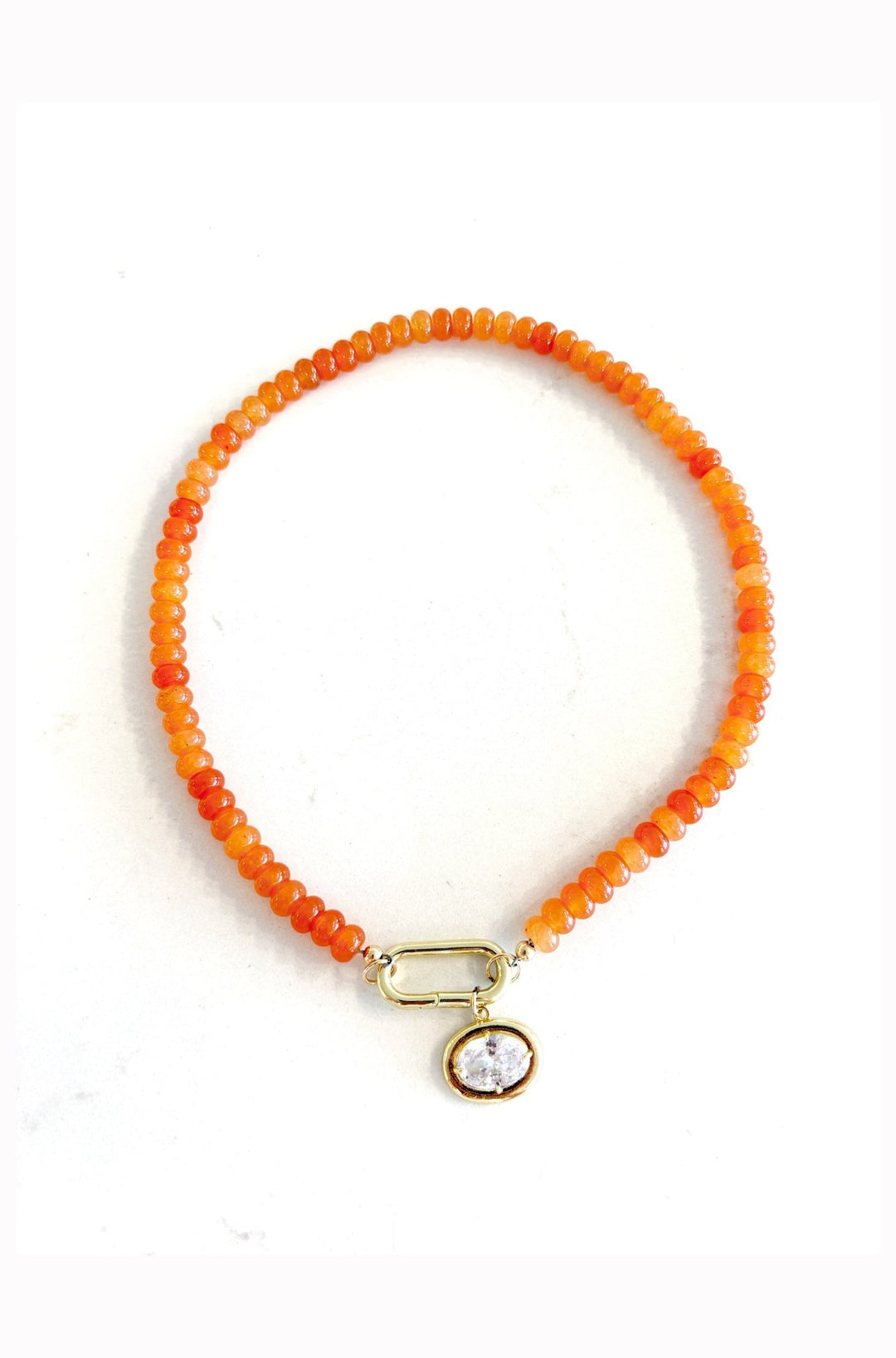 Naples Necklace in Orange - obligato