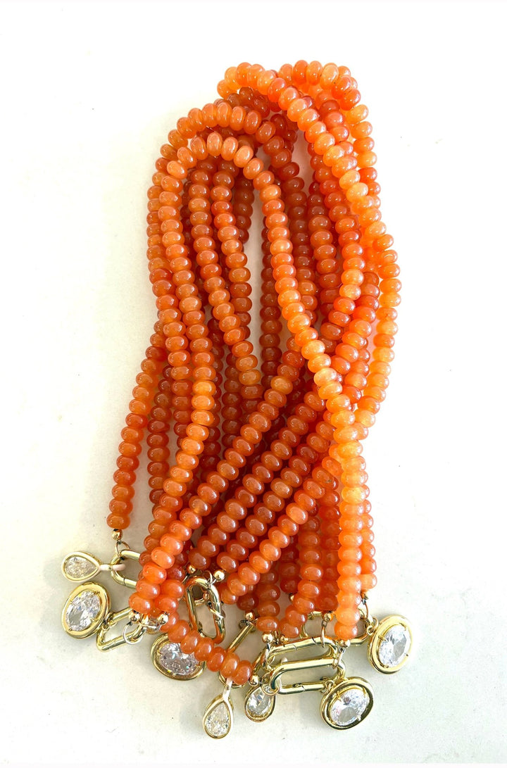Naples Necklace in Orange - obligato
