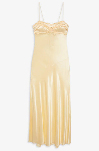 Natalie Maxi Dress in Yellow - obligato