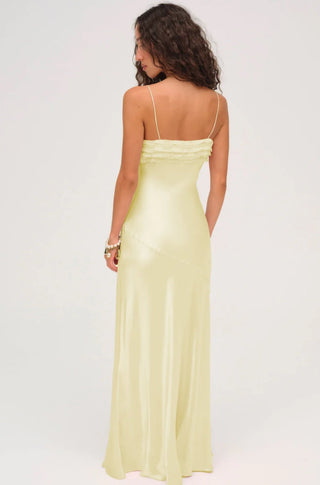 Natalie Maxi Dress in Yellow - obligato