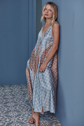 Nellie Dress in Checkered Tile - obligato