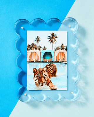 Neon Blue Acrylic Picture Frame - obligato