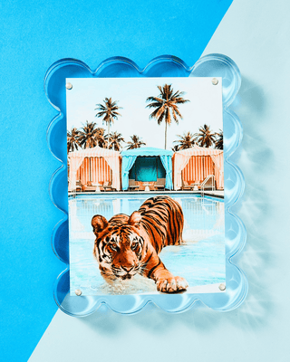Neon Blue Acrylic Picture Frame - obligato