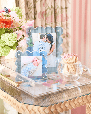 Neon Blue Mini Acrylic Picture Frame - obligato