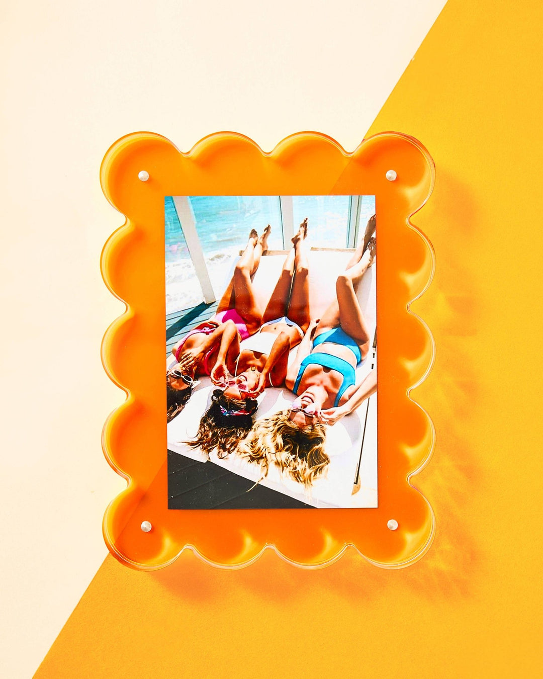 Neon Orange Acrylic Picture Frame - obligato