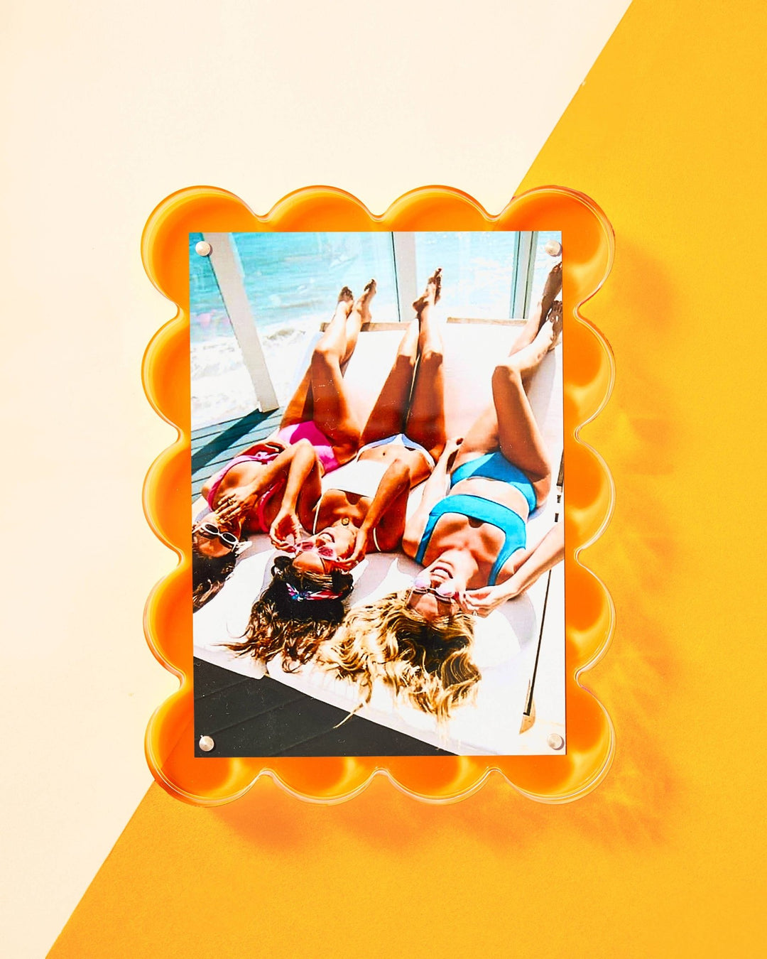 Neon Orange Acrylic Picture Frame - obligato