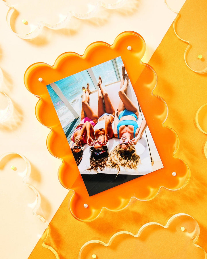 Neon Orange Acrylic Picture Frame - obligato