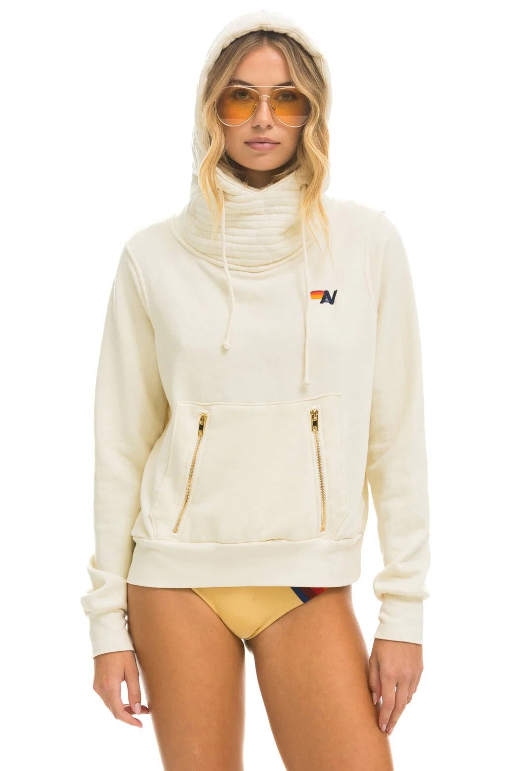 Ninja Pullover Hoodie in Winter White - obligato
