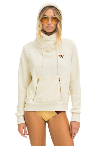 Ninja Pullover Hoodie in Winter White - obligato