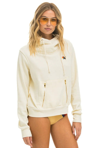 Ninja Pullover Hoodie in Winter White - obligato